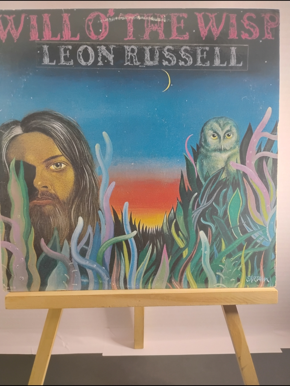 Leon Russell 'Will O The Wisp' Home Art Print - Colorful Blue & Multi